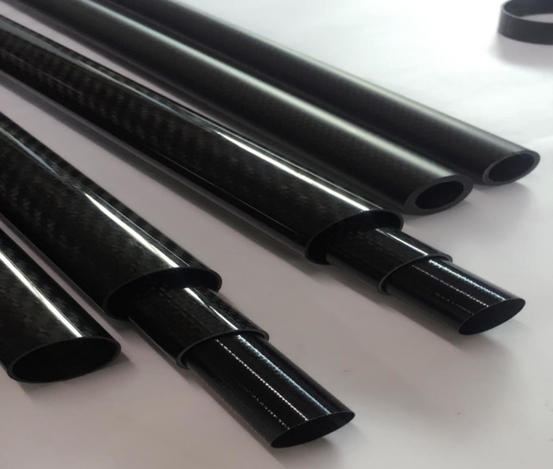 Industry Partscarbon Fiber Tube Single Wall 3K Twill 8mm Fatigue Resistance