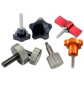 Wholesale OEM Stainless Steel Hand Tightening Thumb Screws Anodized Aluminum Knob Knurled Screw from china suppliers