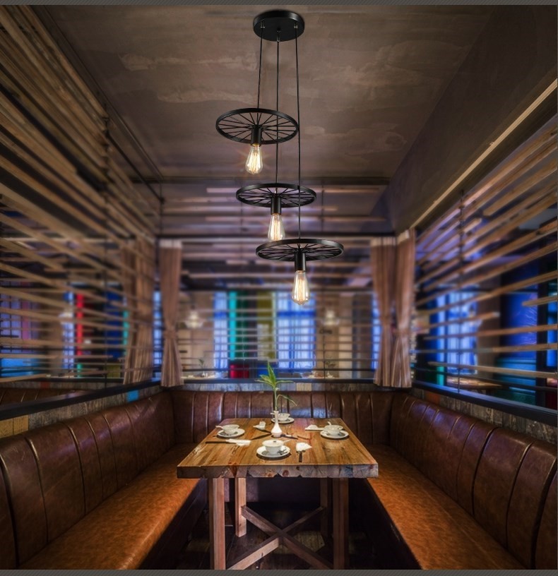 Black Loft Style industrial pendant lights for Bar Kitchen Coffee Shop Decoration (WH-VP-07)