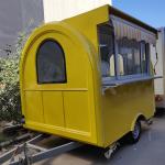 Wholesale Price Customizable Mini Catering Icecream Trailer With Glass