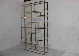 Wholesale Stainless Steel Golden Modern Wine Rack Cabinet Light Classic Luxury from china suppliers