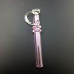 Pretty Colorful Glass Oil Nail One Hitter Piece Hand Blown Production Technology