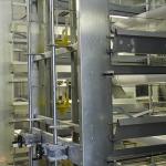 Less Feed Wastage Indoor Chicken Cage , Auto Feeding Poultry Farm Cage