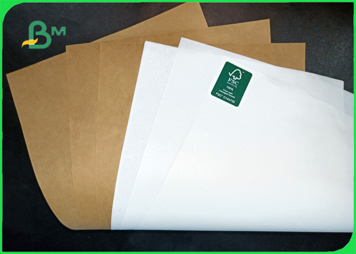 80gsm 90gsm FDA virgin pulp white / brown craft paper roll for flour bag