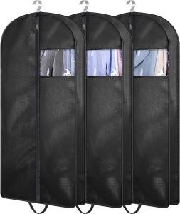 Wholesale KIMBORA 43&quot; SUIT BAGS FOR CLOSET STORAGE AND TRAVEL, GUSSETED HANGING GARMENT BAGS FOR MEN SUIT COVER WITH HANDLES FOR from china suppliers