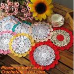 Multi Round Hand Made Crochet doily/placemat coasters/placemat set/shabby chic