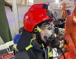 4G Live video firefighter thermal camera Rugged high protection body helmet