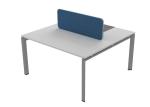 Melamine 2 Person Office Workstation , Small Office Desk Waterproof