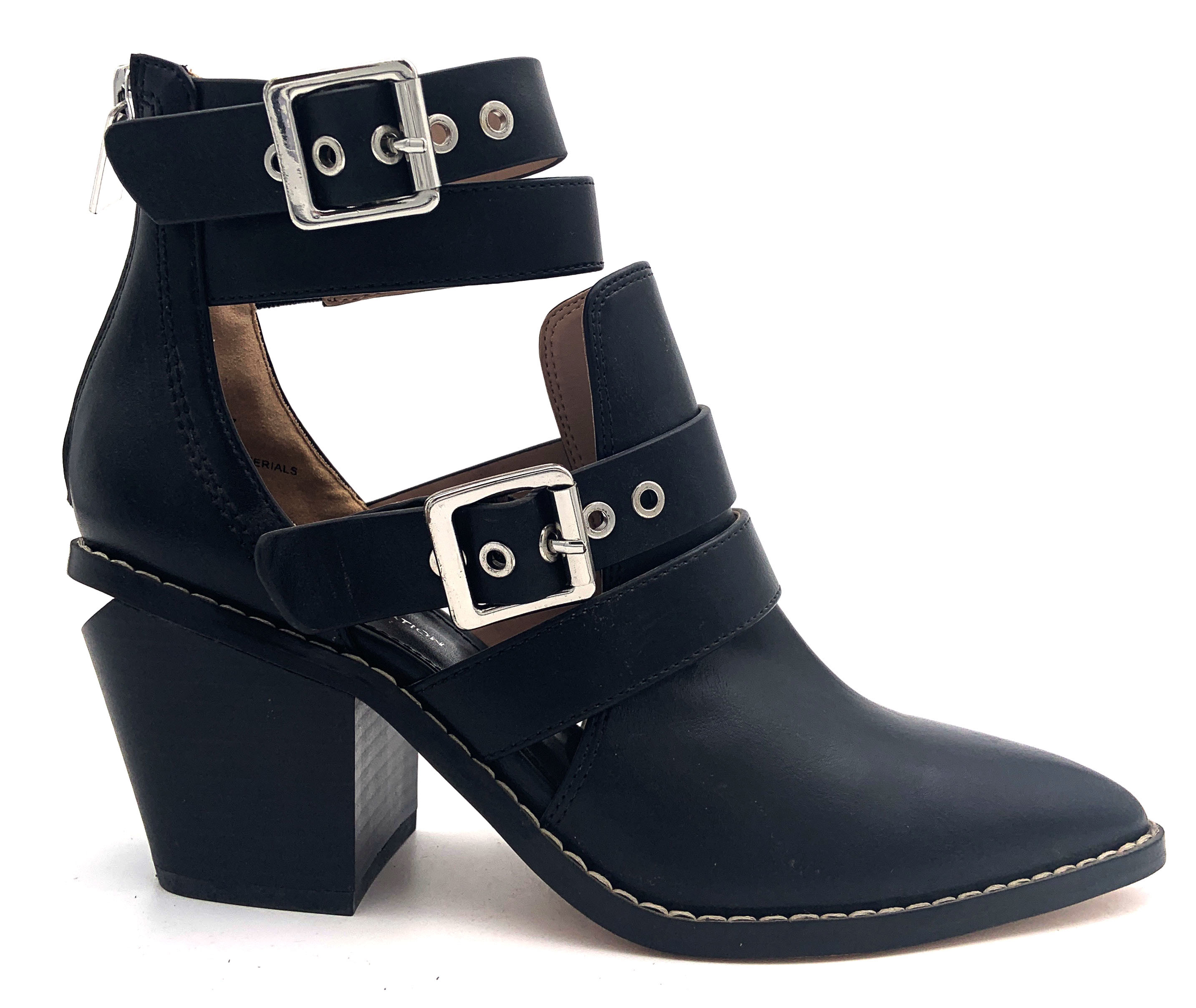Casual Block Heel Women Ankle Boots With Round Toe Pointed Toe