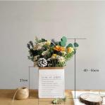 Black Paperboard Letter Pocket Bouquet Rose Packaging Holder Bag for Flower