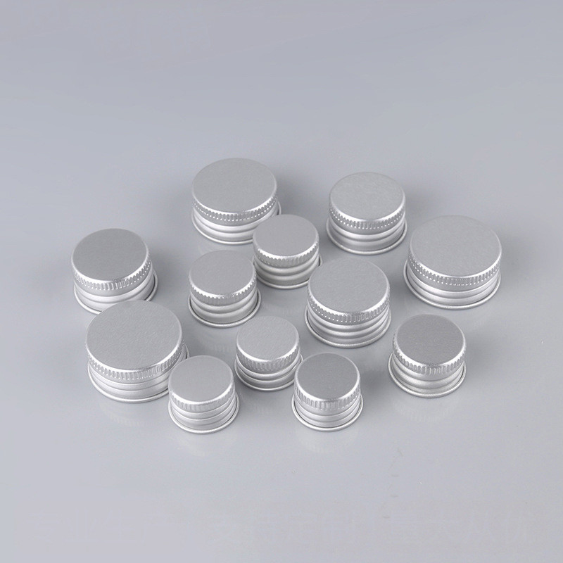 18mm 20mm 24mm Cosmetic Bottle Caps Non Spill Aluminum Bottle Lid