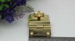 Unique design zinc alloy gold metal bag hardware twist turn lock