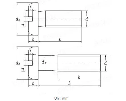 DIN 85 Slotted Pan Head Machine Screws