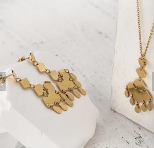 Wholesale Sanfenly Gold Jewelry Sets for Women Girls Gold Layered Necklaces Chain Bracelets Knuckle Rings Gold Jewelry from china suppliers