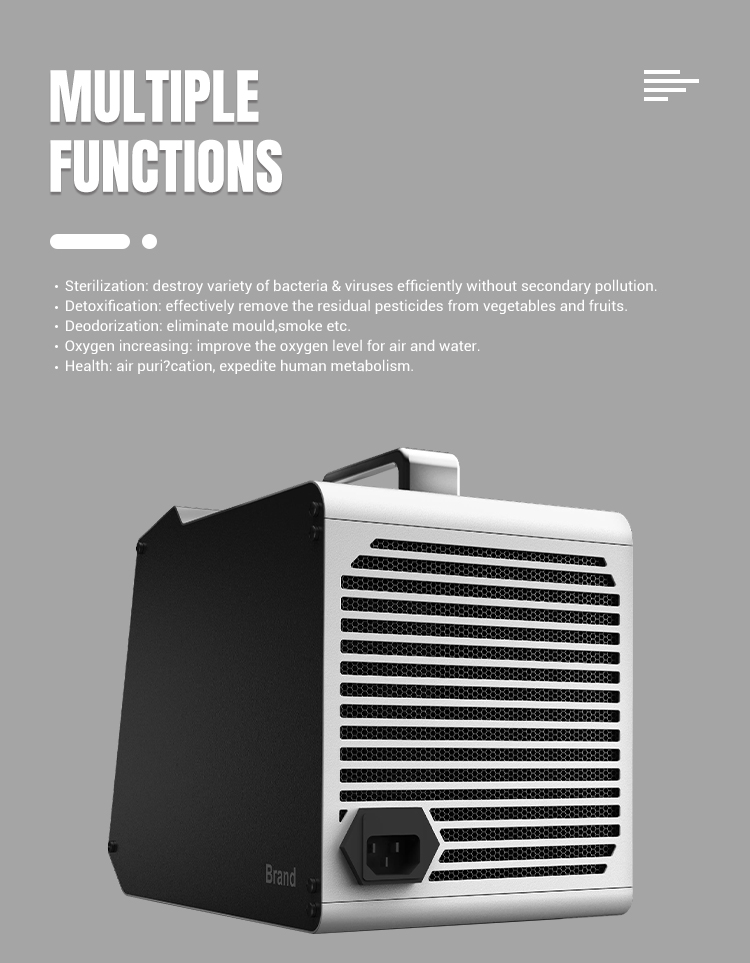 Industrial Ozone Generator Air Purifier UV Light 35000mg/H Ozone Deodorizer Machine