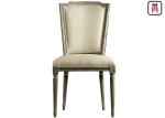 American Style Rustic Wood Restaurant Chairs High Back Arm / Armless For Wedding