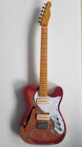 Wholesale Custom Flower Power F-Holes Tele Electric Guitar from china suppliers