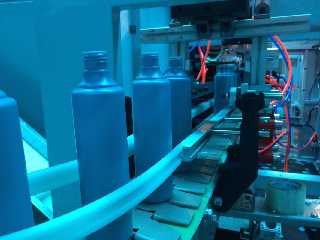 Auto Defleshing System Plastic Bottle Blow Molding Machine For Lotion Bottle 2 Layer HDPE