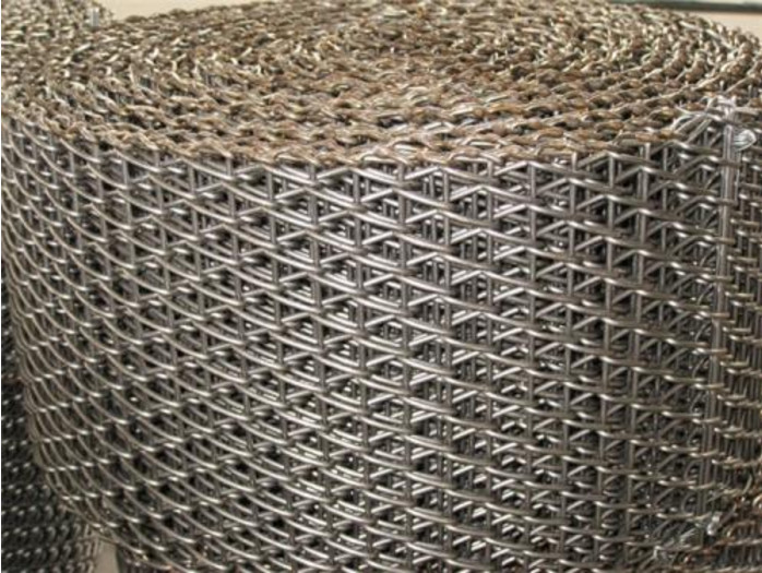 Stainless Steel Mesh Food Conveyor Belt Spiral Mesh For Bread Custom Made
