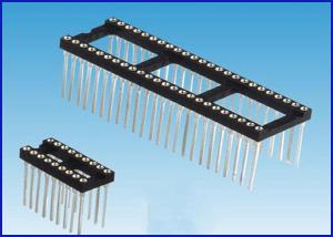 Wholesale 2.54mm pitch IC Socket tin plated connector from china suppliers