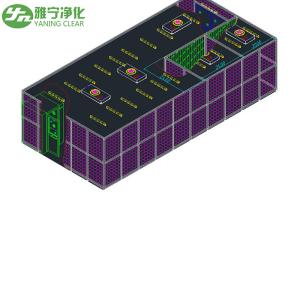Wholesale 80*80mm Powder Coating Frame Clean Room Booth ISO 8 Purification Levels from china suppliers