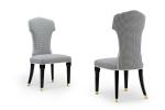 French Style Dining Chair Fabric Upholstered Dining Chair W005D6