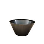 High fashion glossy glazed black big flower pot outdoor round
