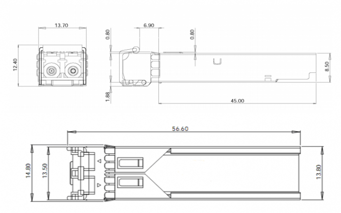 1000base-lx high performance 1310nm 20km 1.25g sfp