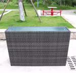 Big Long Wicker Plant Rattan Handmade Flower Pot Plant Metal Indoor Furniture