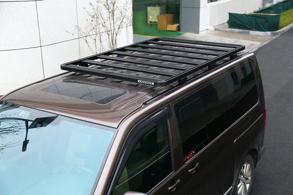 Aluminum Extrusion Low Height Platform Roof Rack for Volkswagen Transporter T6 Van