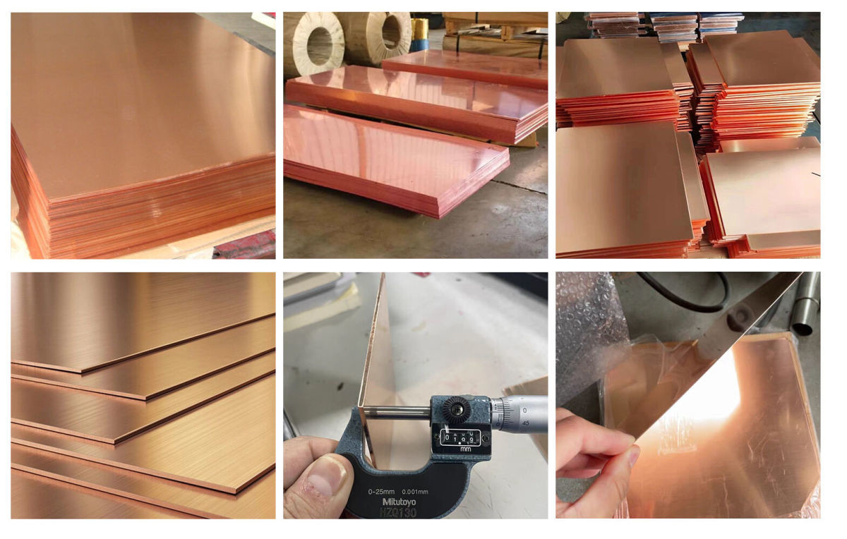 C27000 C28000 Red Pure Copper Sheet Plate Mill Edge
