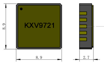 High Precision Electronic Gyroscope Sensor ±400°/s Rate Range And Bias ZRL ±1°/s (0 LSB Typ)