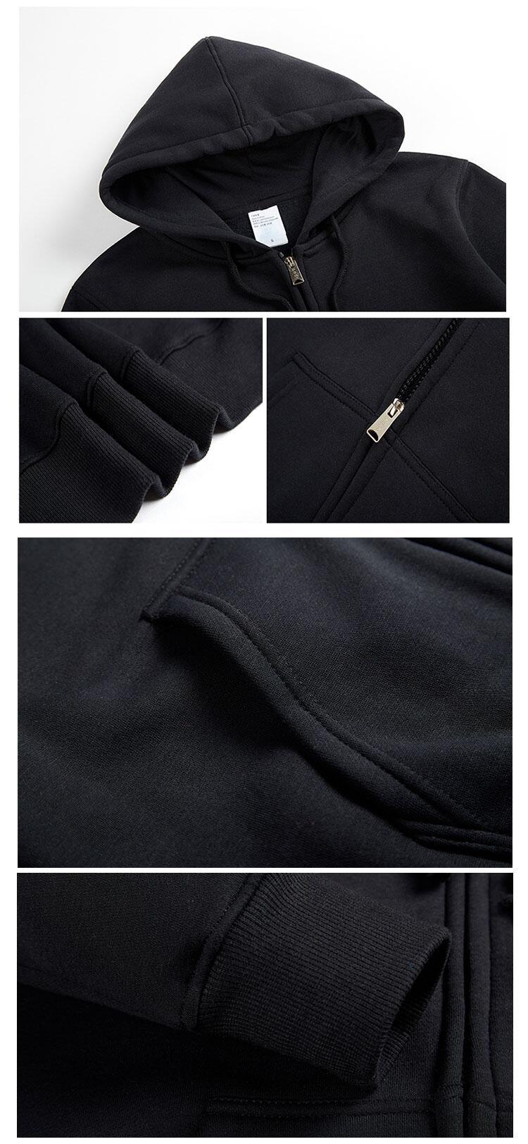 Wholesale Plus Size Men&prime;s Hoodies Full Zip up Custom Print Logo Hoodie for Man and Women