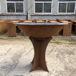 Wholesale Wood Charcoal Burning Rustic Corten Steel Fireplace For BBQ from china suppliers
