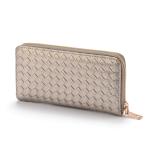 19x10x3cm 4C Offset PU Leather Wallets , ROHS Woven Leather Wallet Card Holder