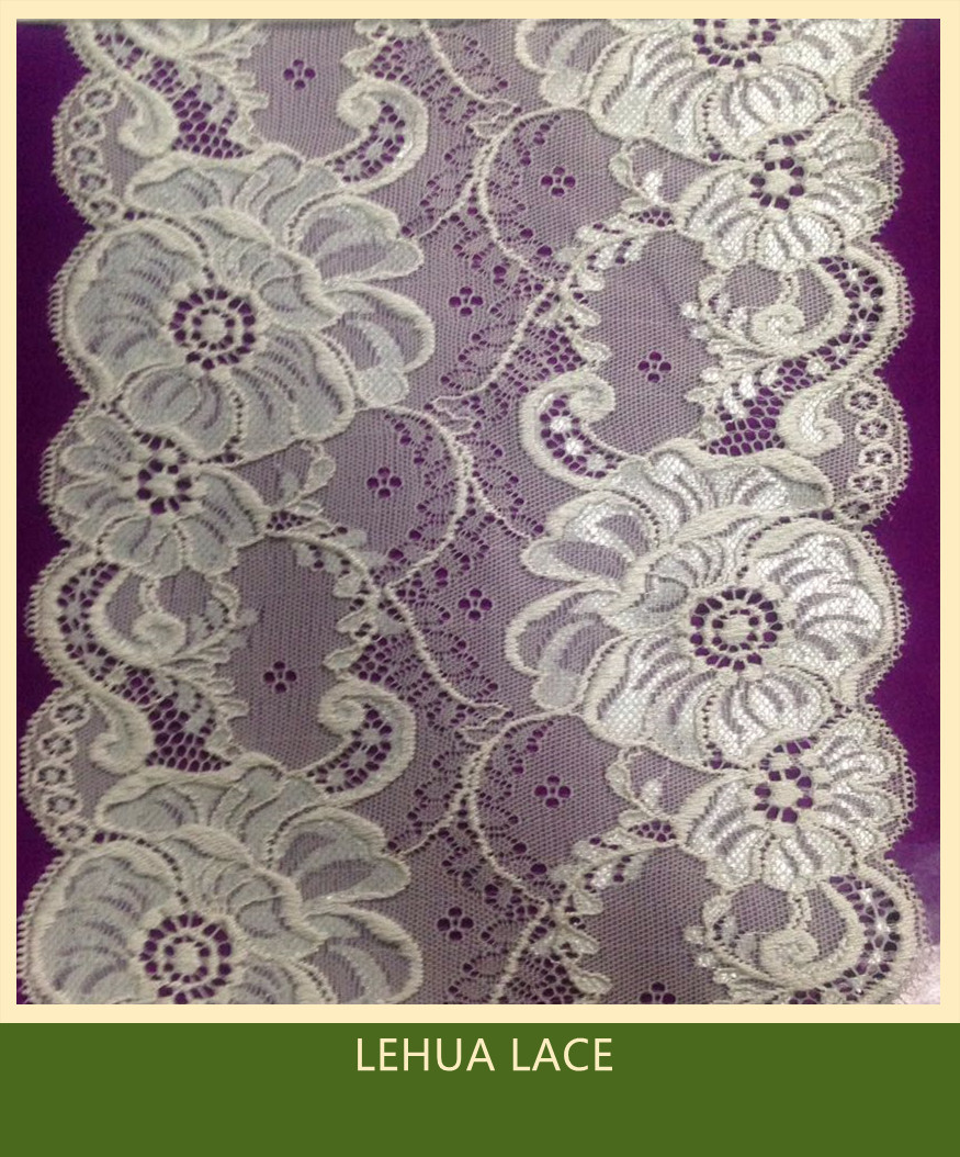 Hot Selling and nice quality Nylon Spandex Stretchy Brazil Lace from China