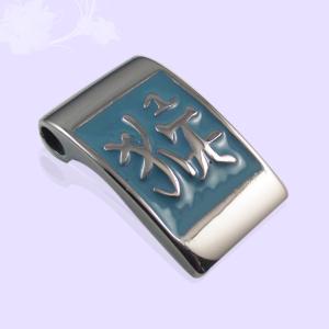 Wholesale 316L Stainless Steel Rectangle Square Shaped Necklace Pendant LPS0223 from china suppliers