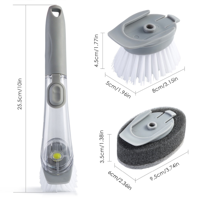 Dual purpose type cleaning brush,Kitchen Pot Cleaner Tool,Scrubber Dish Bowl Washing Sponge Kitchen Dish Washing Brush Pot Brush