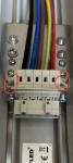 White 5 Poles LED Light Connectors 15.0mm Center Space 250V/15A 22-14 AWG Wire