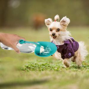 Wholesale Silicone Outdoor Portable Pet Water Bottle Leak Proof Design 580ML from china suppliers