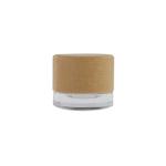 5ml Concentrate Glass Jar with Child Resistant Bamboo Lid for Oil Dab Cream