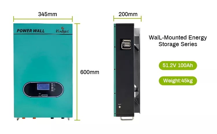 MPPT Lifepo4 Battery Pack 51.2V RS485 Industry Home Wall Battery Solar Energy Storage