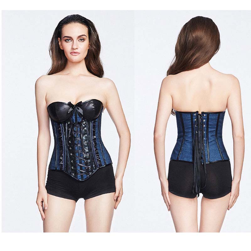 Wholesale Corset For Weight Loss blue front