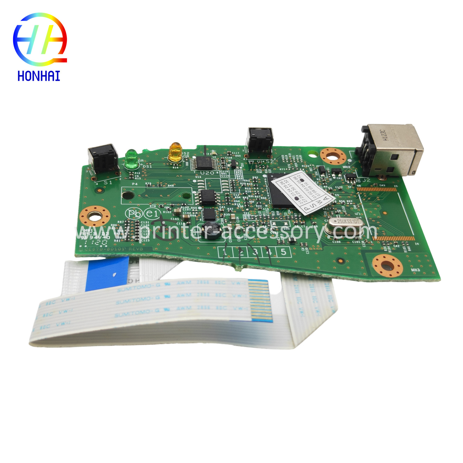 Formatter Board For HP 1102W P1102W CE670-60001 P1102W 2flat Cable Logic Mainboard
