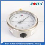 Shock Violently Oil Filled Pressure Gauge With Bourdon Tube Customized Size