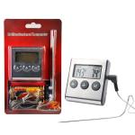 Instant Read Digital Meat BBQ Cooking Thermometer With Stainless Steel Probe