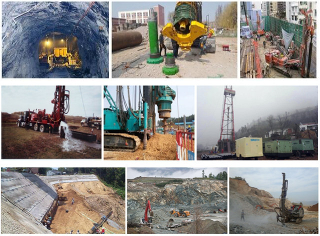 Rock Horizontal Directional Drilling Bits With DHD Spline Shank 165mm