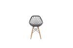 America Eames Dining Chair Casual Fashion Hollow Plastic Backrest For Meeting