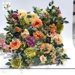 UVG romantic rose artificial floral wall for photography backdrop art studio