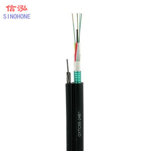 Self Support Outdoor Fiber Optic Cable Steel Tape Armored For Cabling System